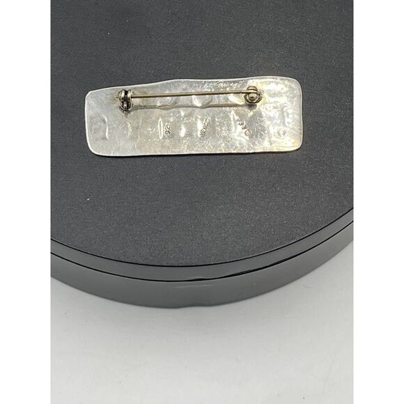 E.F.S. MEXICO 925 Silver - Vintage Save the Children/ Holding Hands Brooch Pin - Picture 4 of 10